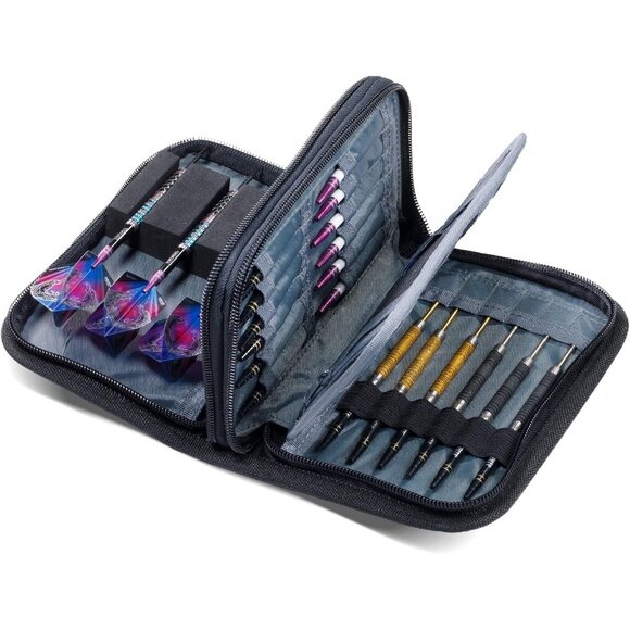 🆕Men Black Leather Firestone Darts Wallet Snakebite, RFID Blocking, Slim Design - Picture 3 of 6